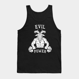 Evil Power Goat bodybuilder 666 Tank Top